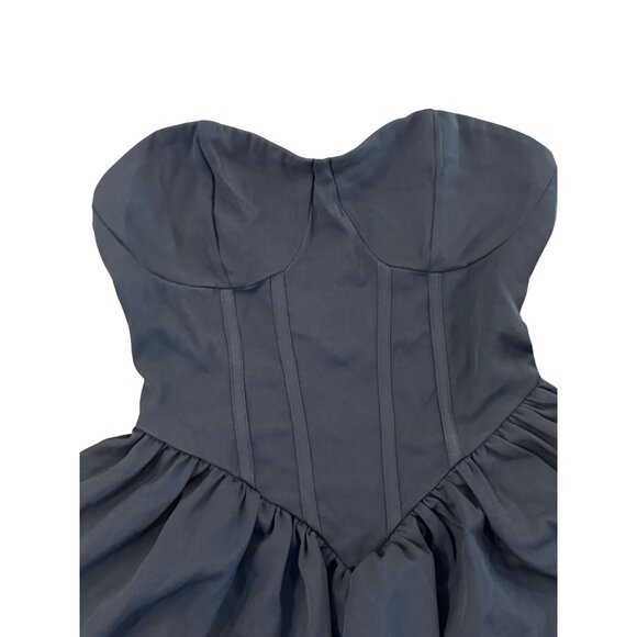 Shein Corset Style Strapless Dress Women XS Black - Picture 3 of 6